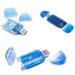 USB 2.0 Memory Card Reader Writer High Speed Adapter For SD MMC SDHC TF Flash